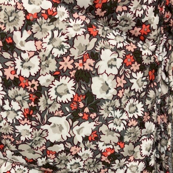 By GAP Kids White Brown Floral Hooded Puffer Vest Small - Picture 3 of 9